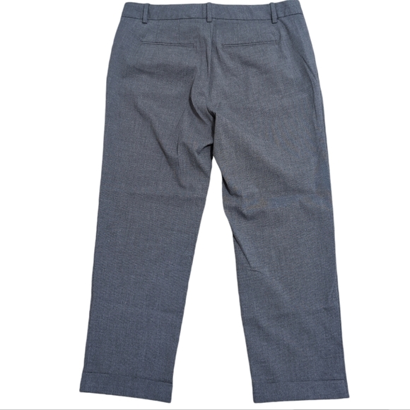 Banana Republic Factory Cropped Roll Cuffed Gray Slacks Pants Women's size 10R - Picture 5 of 5